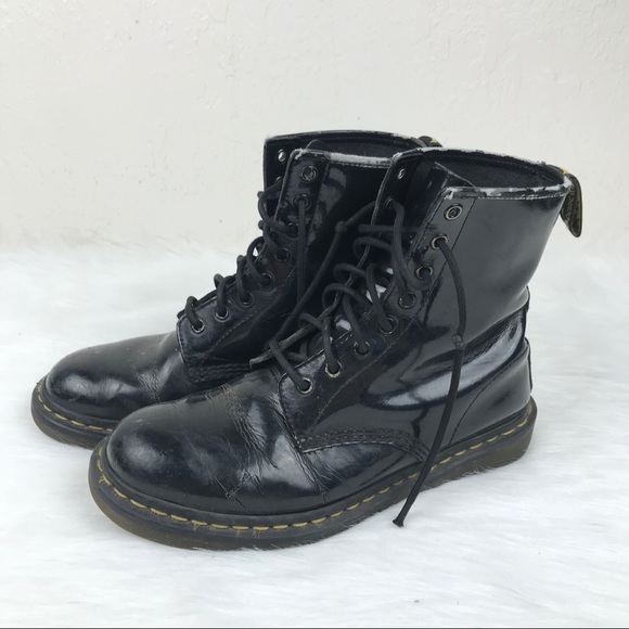 Dr. Martens Other - Dr.Martens Gloss Black Tall Lace Ups Mens Size 7